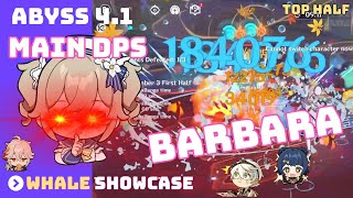 Main DPS Barbara destroying Spiral Abyss 41 Genshin Impact [upl. by Clarie]