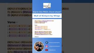 FREE CHORD SHEET  Mull of Kintyre by WingsPaul McCartney  Ian OBrien [upl. by Franz]