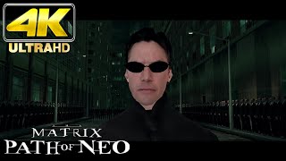 The Matrix Path of Neo  All Game amp Movie Cutscenes  Extras 4K [upl. by Nyberg]