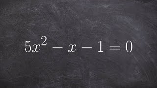 Determine and describe the discriminant [upl. by Dante559]