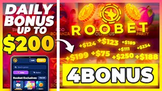 ROOBET PROMO CODE quot4BONUSquot upto 200 DAILY BONUS in CASHBACK roobet promo code 2024 [upl. by Alaet]