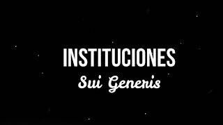 INSTITUCIONES Sui Generis Karaoke [upl. by Aleinad931]