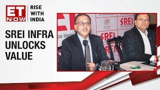 SREI Infrastructures CMD Hemant Kanoria briefs media about unlocking value for shareholders [upl. by Betty]