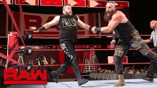 Braun Strowman vs Kevin Owens  Mens Money in the Bank Qualifying Match Raw May 7 2018 [upl. by Niltyak]