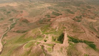 Khirbet elMird Hyrcania Herodion Aerial Views [upl. by Holms807]