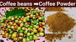 How to make coffee powder at home in Tamil  Coffee powder from coffee beans [upl. by Ark146]