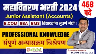 mahavitaran bharti 2024  mahavitaran accounts syllabus  mahavitaran junior assistant accounts [upl. by Fabria]