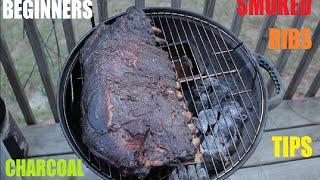 Charcoal Smoked Ribs Tips For Beginners [upl. by Eninaej54]