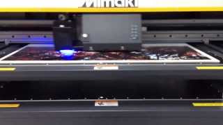 Mimaki UJF6042 printing in action at Mimaki USA Colors have never been so wonderfully printed [upl. by Glimp]