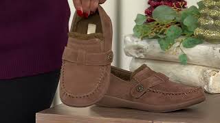 Revitalign Orthotic Cozy Suede SlipOns  Siesta Splendid on QVC [upl. by Fogel]