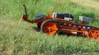 Remote Control Slope Mower With Snow Plow [upl. by Charleton]