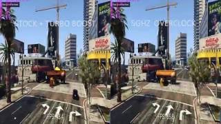 FX 8350 STOCK VS 5GHZ GTA 5 BENCHMARK [upl. by Bowman]