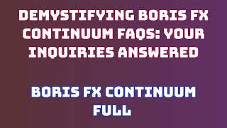 Installing boris fx continuum 2024 Made Easy StepbyStep Guide [upl. by Etsyrk]