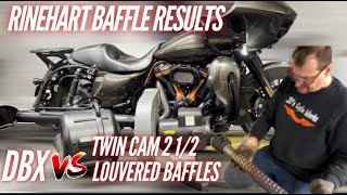 SCREAMIN EAGLE 131 and Reinhart baffles comparison  Harley Davidson 2020 Road Glide [upl. by Clausen]