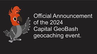 Capital GeoBash announcement [upl. by Dawkins]