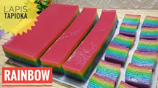 Resep Kue Lapis Tapioka Bikin Langsung Loyang Besar Pesanan Pelanggan Anti Gagal [upl. by Akinak]