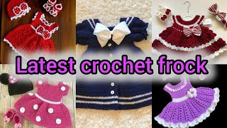 Latest crochet frock design 2024💃  beautiful crochet frock design ideas 👗 [upl. by Oliviero601]