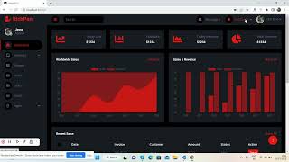 Get Free Responsive Admin Dashboard Template with Toggle Sidebar in Angular 15 [upl. by Adnek616]