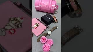 MARC JACOBS THE MINI DUFFLE BAG leather Petal Pink Bag pinkbag marcjacobsbag minibag [upl. by Rimaj]