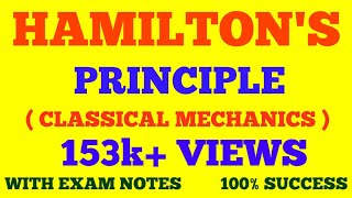 HAMILTONS PRINCIPLE  HAMILTON PRINCIPLE  HAMILTONS VARIATIONAL PRINCIPLE  WITH EXAM NOTES [upl. by Nobell]