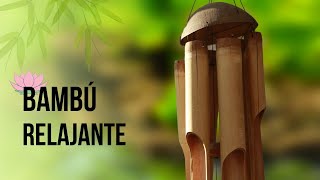 Super relajante😴 Campanas de viento de bambú y lluvia suave 🎧 ASMR para calmar la mente [upl. by Elwina]