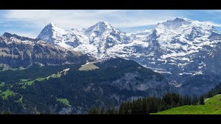 Swiss Alps 4K 30 Minute Relaxation Film with Calming Music [upl. by Eeresid]