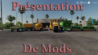 PS4  XBOX  PC  FS19  Présentation de Mods [upl. by Orapma]