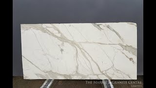 Calacatta Oro Borghini Extra polished 20mm slabs Block no 2834 [upl. by Eiramyllek647]