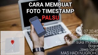 cara mengedit waktu dan tanggal di apk timestamp [upl. by Mcnalley]