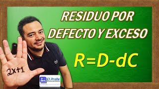 RESIDUO POR DEFECTO Y POR EXCESO [upl. by Nortna]