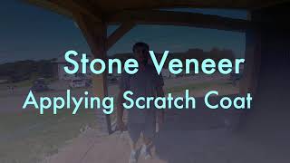 How to apply the scratch coat for stone veneer on various material [upl. by Atiuqahc678]