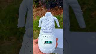 “All White Bricks” shorts viralvideo shoes sneakerhead custom customshoes customaf1 [upl. by Pachston]