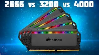 НУЖНА ЛИ ТЕБЕ БЫСТРАЯ ОПЕРАТИВНАЯ ПАМЯТЬ 2666Mhz vs 3200Mhz vs 4000Mhz [upl. by Anaerb]