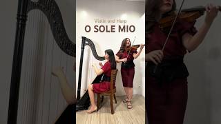 O SOLE MIO  Harp and Violin Cover [upl. by Elata]