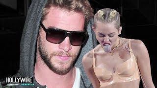 Liam Hemsworth Embarrassed By Miley Cyrus VMA Performance [upl. by Eisen]