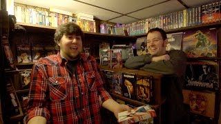 JonTron Visits the Cinemassacre VHS collection [upl. by Agnizn]