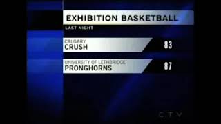 CTV Lethbridge December 8 2011 Lethbridge Pronghorns host Calgary Crush [upl. by Nnoved]