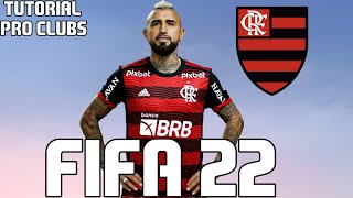 FIFA 22  TUTORIAL FACE I Arturo Vidal Flamengo Pro Clubs [upl. by Ahsinac]