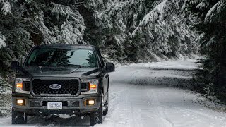 STOCK F150 VS Snow and Ice On Hankook Dynapro AT2 tires 4X4 with a Locker [upl. by Yerocaj]