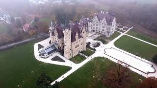 Zamek Moszna z drona  aerial video [upl. by Azenav]