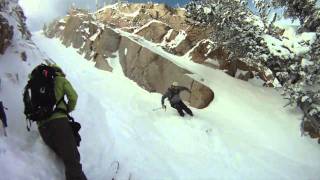 Ian Provo skis the Hypodermic Needle in Utah [upl. by Lewse]