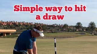 Simple way to hit a draw  Golf [upl. by Fusuy]