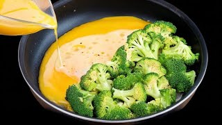 Just a few ingredients A new way to cook broccoli for breakfast Easy and delicious recipe [upl. by Laflam]