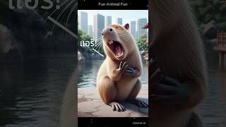 รู้หรือไม่ ทำไมคาปิบาราถึงร้องให้ fun animals cute [upl. by Ianthe530]