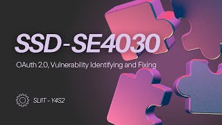 Fixing Critical Web Vulnerabilities  Implementing OAuth 20  Secure Web App  SLIIT SSD Assignment [upl. by Elacim]