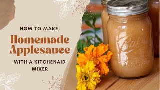 How to Make Homemade Applesauce With a KitchenAid Mixer [upl. by Chladek]