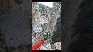 Rope bomb for abseil 💣 💣 💣 thescramblingdutchman ropebomb cinquetorri rockclimbing [upl. by Nim]