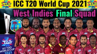 T20 World Cup 2021 West Indies Team Squad  West Indies Full Squad For World Cup 2021  WI T20 Squad [upl. by Arvind]