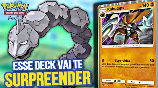 ONIX amp KABUTOPS TESTEM ESSE DECK E DEPOIS ME AGRADEÇAM em POKEMON TCG POCKET [upl. by Ardy]