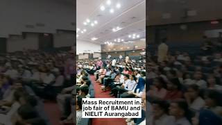 Mega job fair in NIELIT Aurangabad and BAMU  shorts minivlog04 jobfair college [upl. by Eecyal]